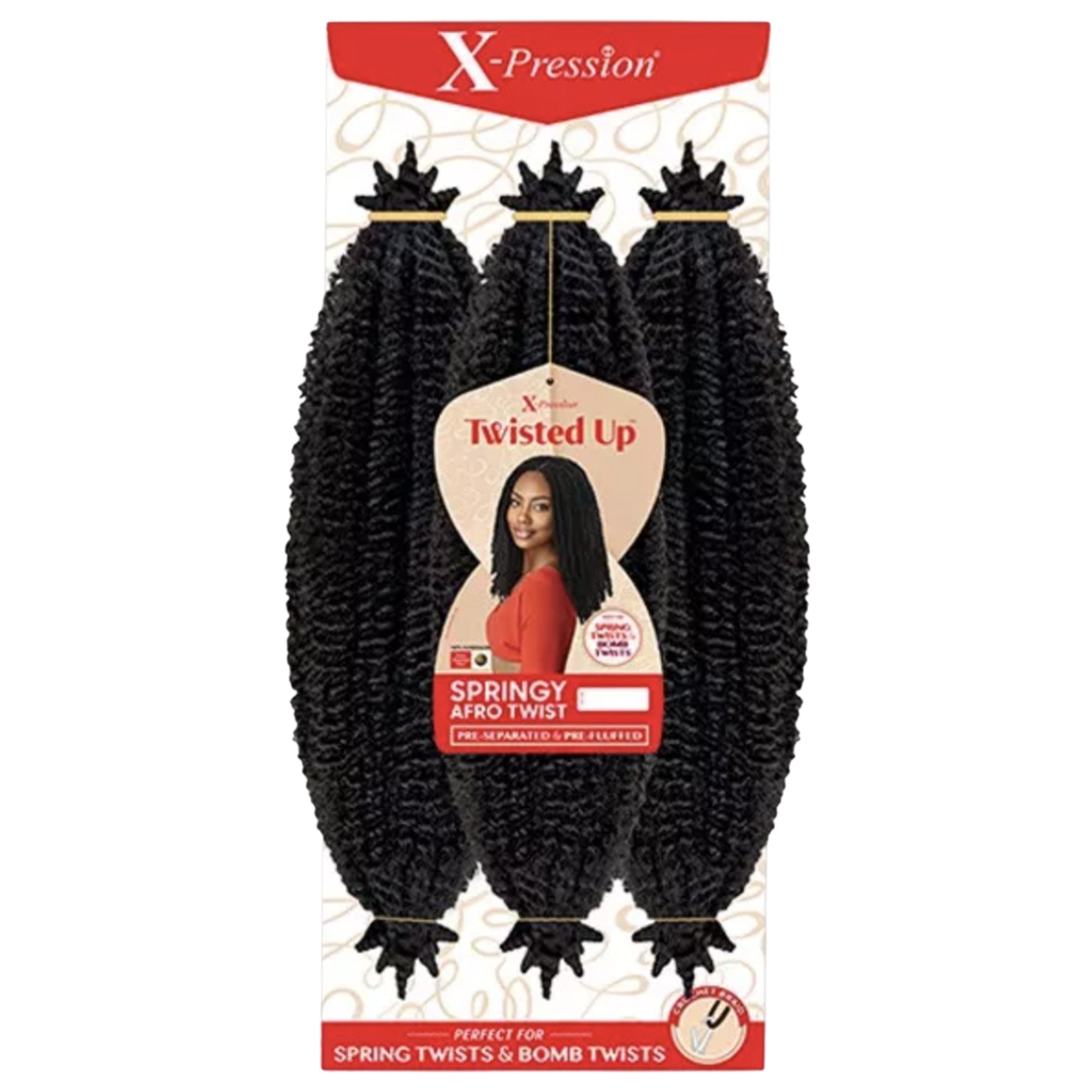 Kinky Coiled Springy Afro Twist Crochet Hair – 16"