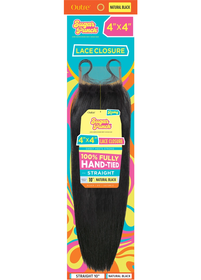 Straight 4x4 HD Lace Closure – 12"