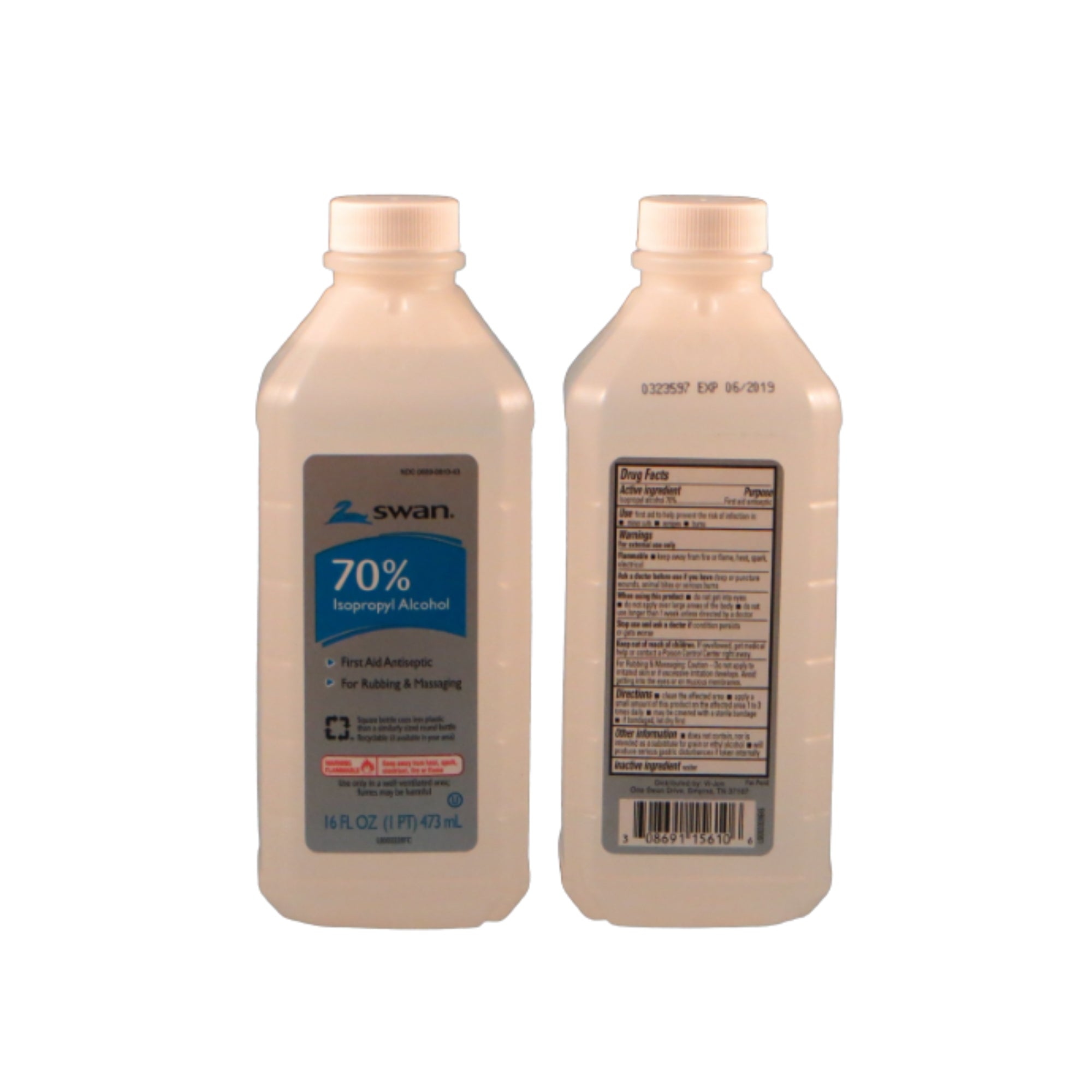 Swan Alcohol 70% Isopropyl 16Oz | Beauty Supply