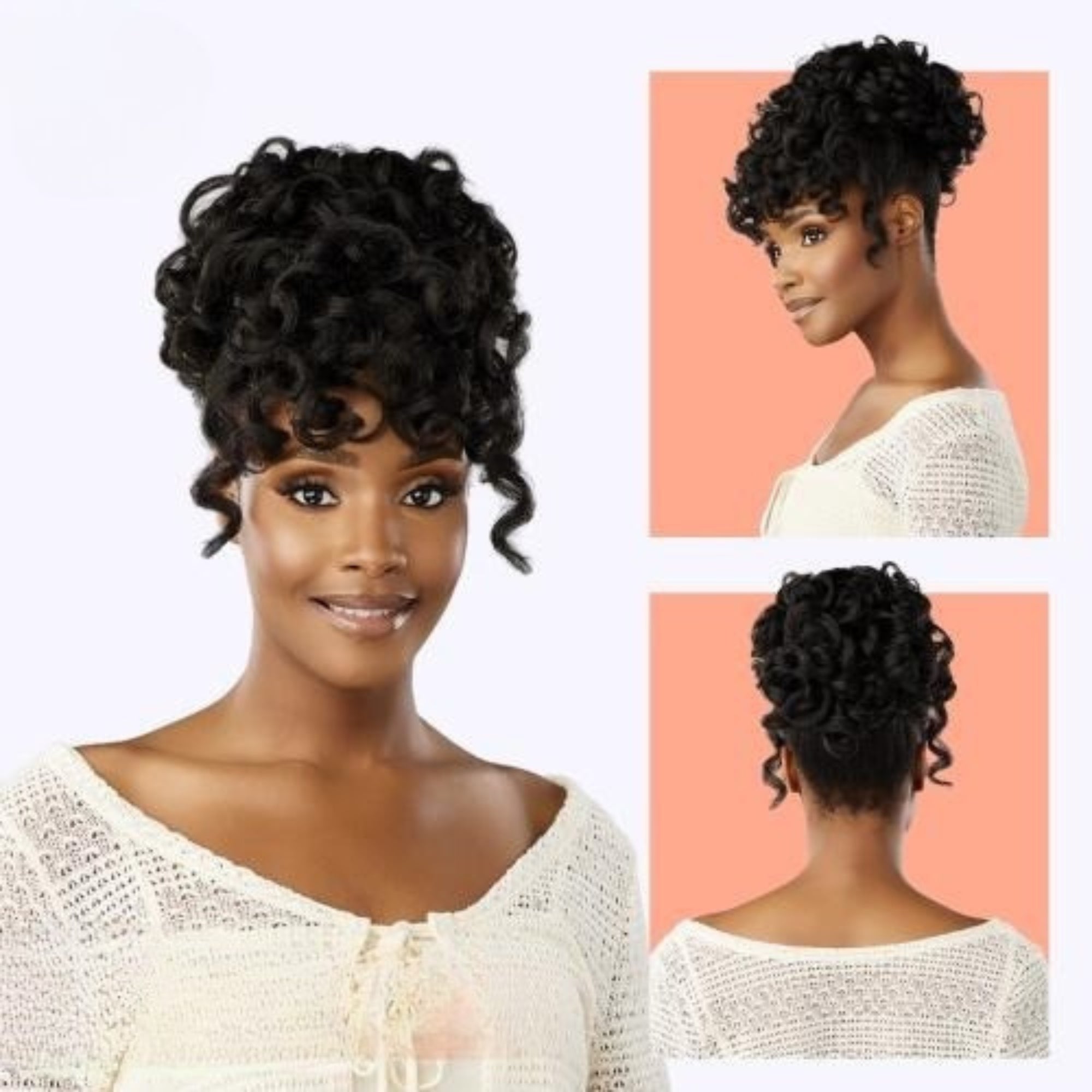 Sleek Bun HD Updo Unit – 7"