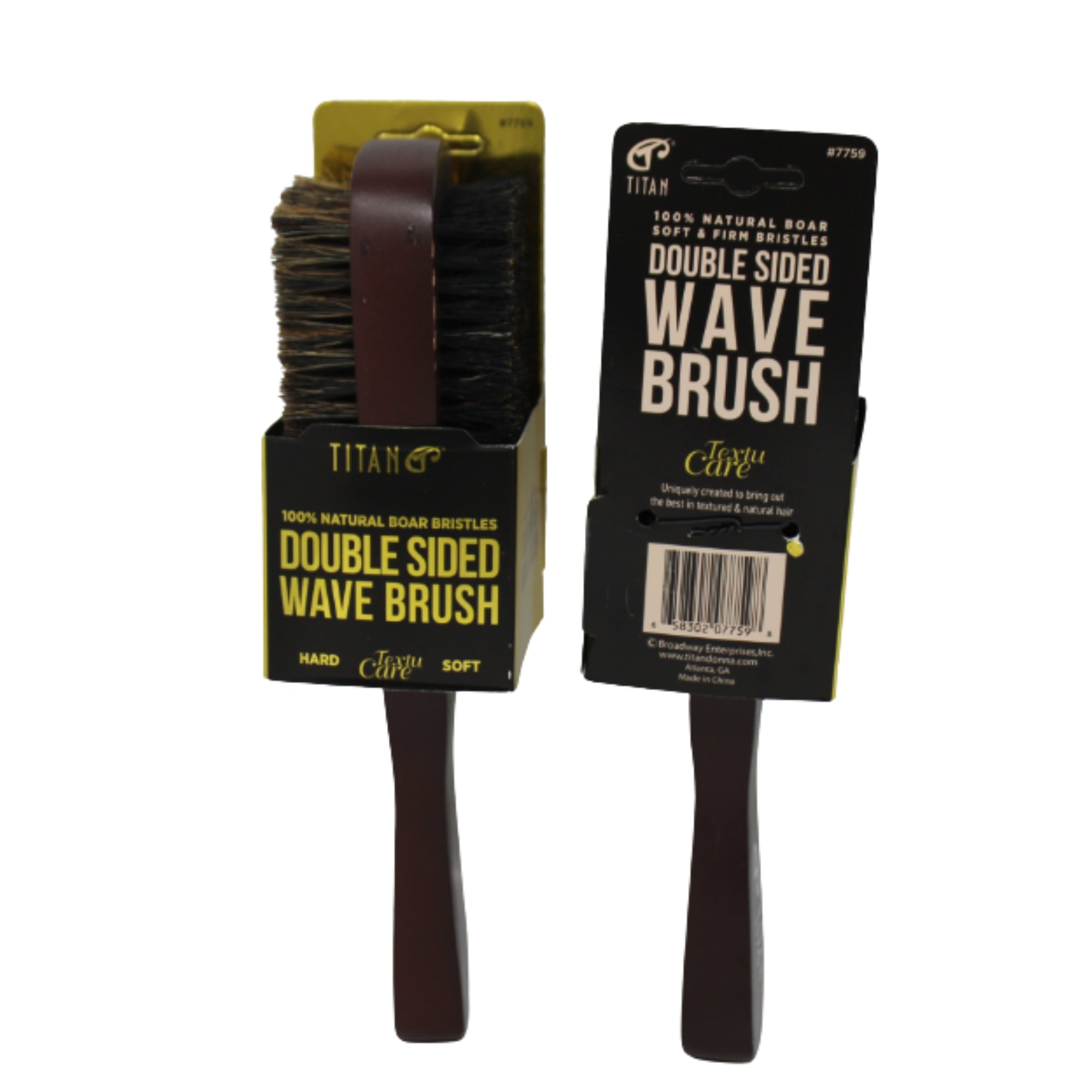 Titan Double Sided Wave Brush | Beauty Supply