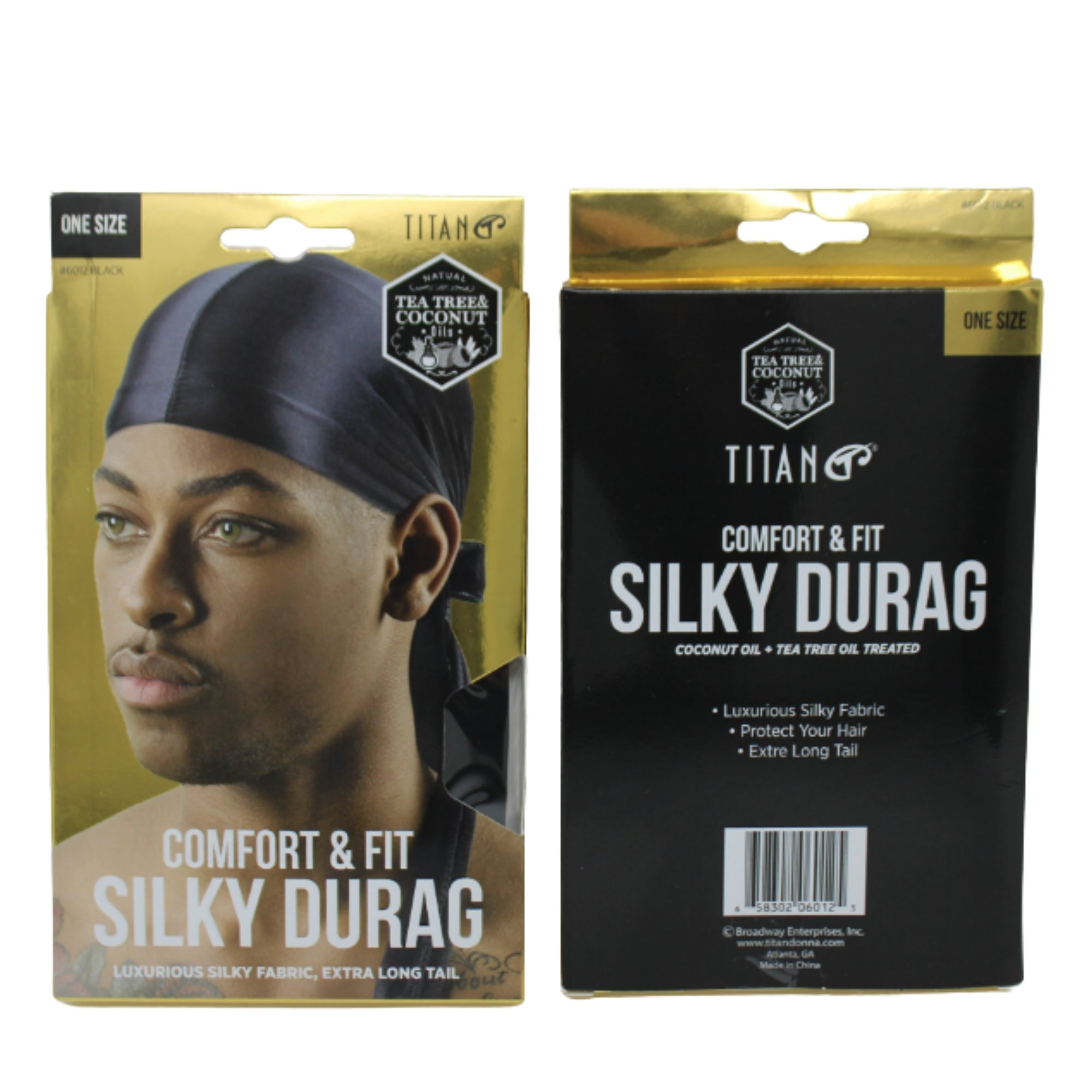 Titan Durag Silky Black | Beauty Supply