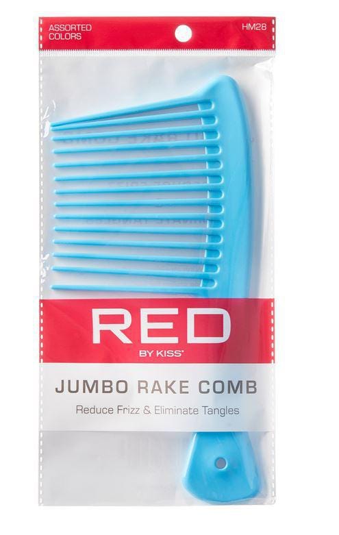 RED BY KISS JUMBO RAKE COMB ASST COLORS HM28