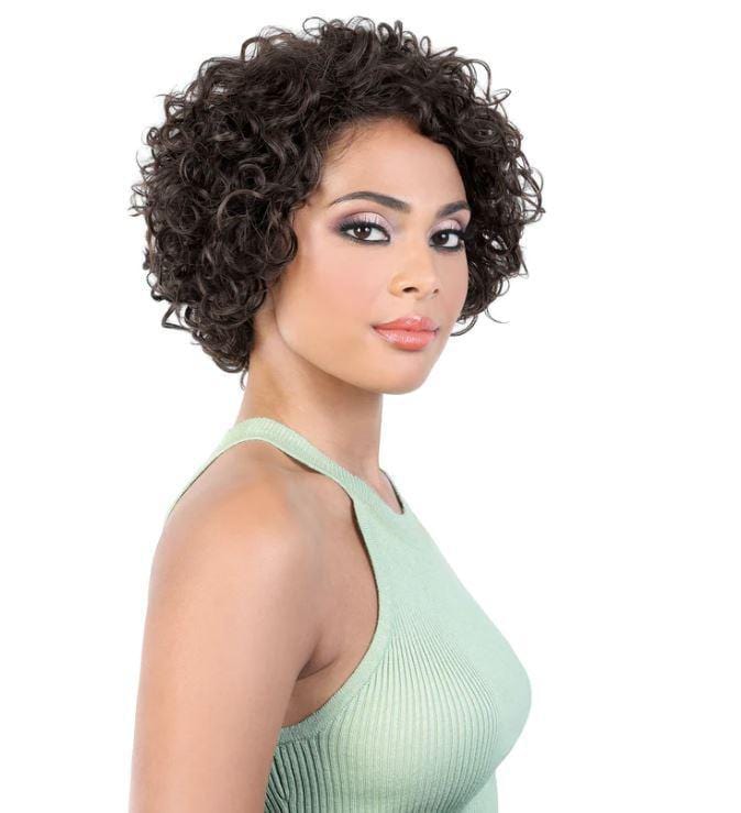 MOTOWN TRESS 100% PERSIAN VIRGIN REMY HUMAN HAIR HPR.ASPEN #NATURAL DARK