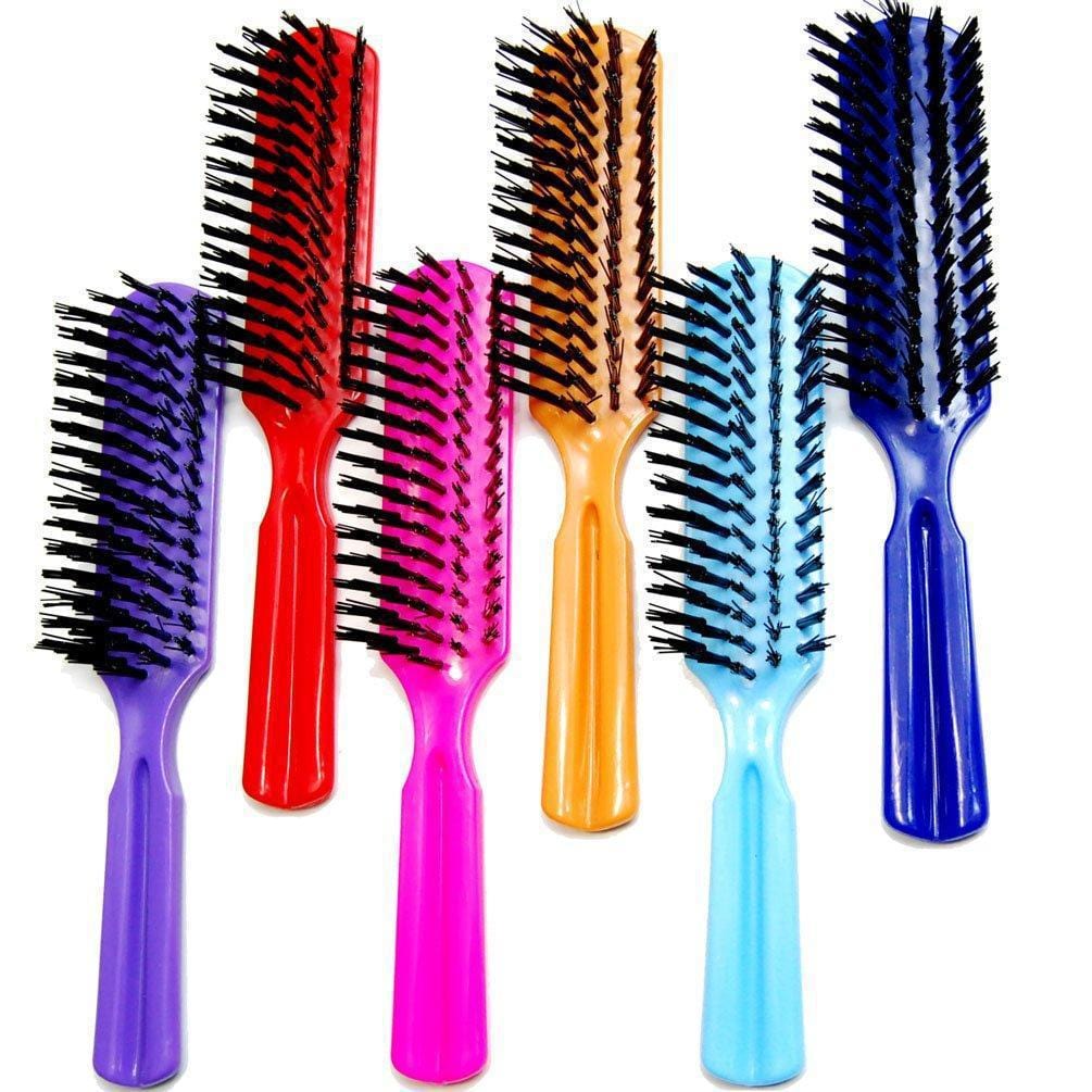 (1) NYLON BRISTLE BRUSH- ASST PASTEL/CLEAR COLORS