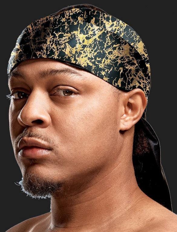 RED BY KISS BOW WOW POWER WAVE LIT GOLD SILKY DURAG