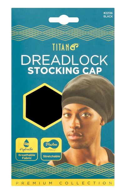 Titan Dreadlock Stocking Cap #22136 Black