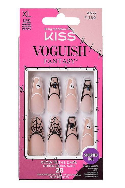 KISS VOGUISH HALLOWEEN GLOW IN THE DARK FANTASY NAILS-LIMITED EDITION