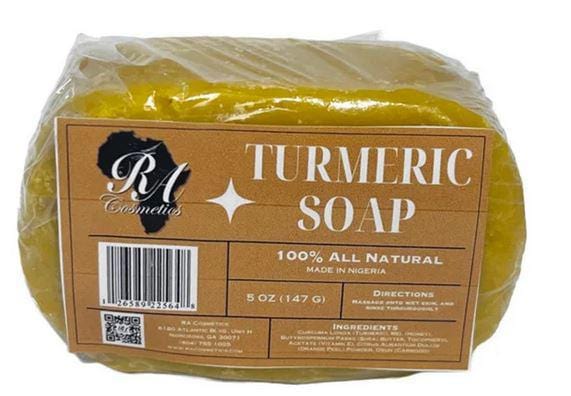 RA COSMETICS TURMERIC SOAP 100% ALL NATURAL 5oz.