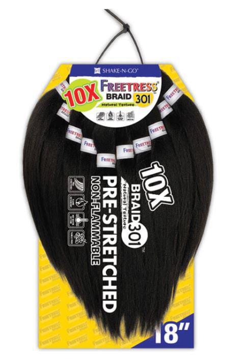 SHAKE-N-GO FREETRESS 10X BRAID 301 NATURAL TEXTURE 18"