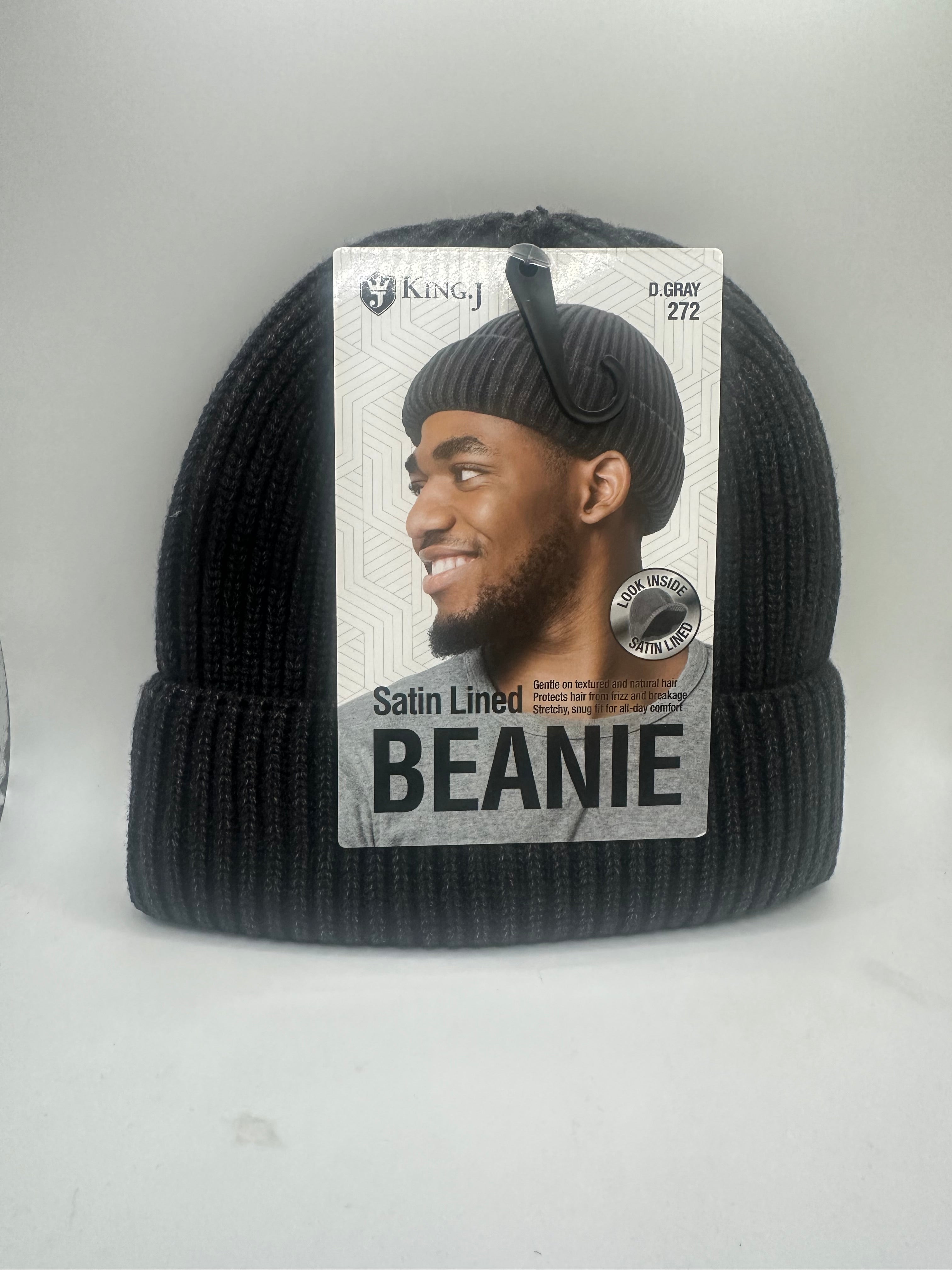 King. J Beanie- Satin Lined