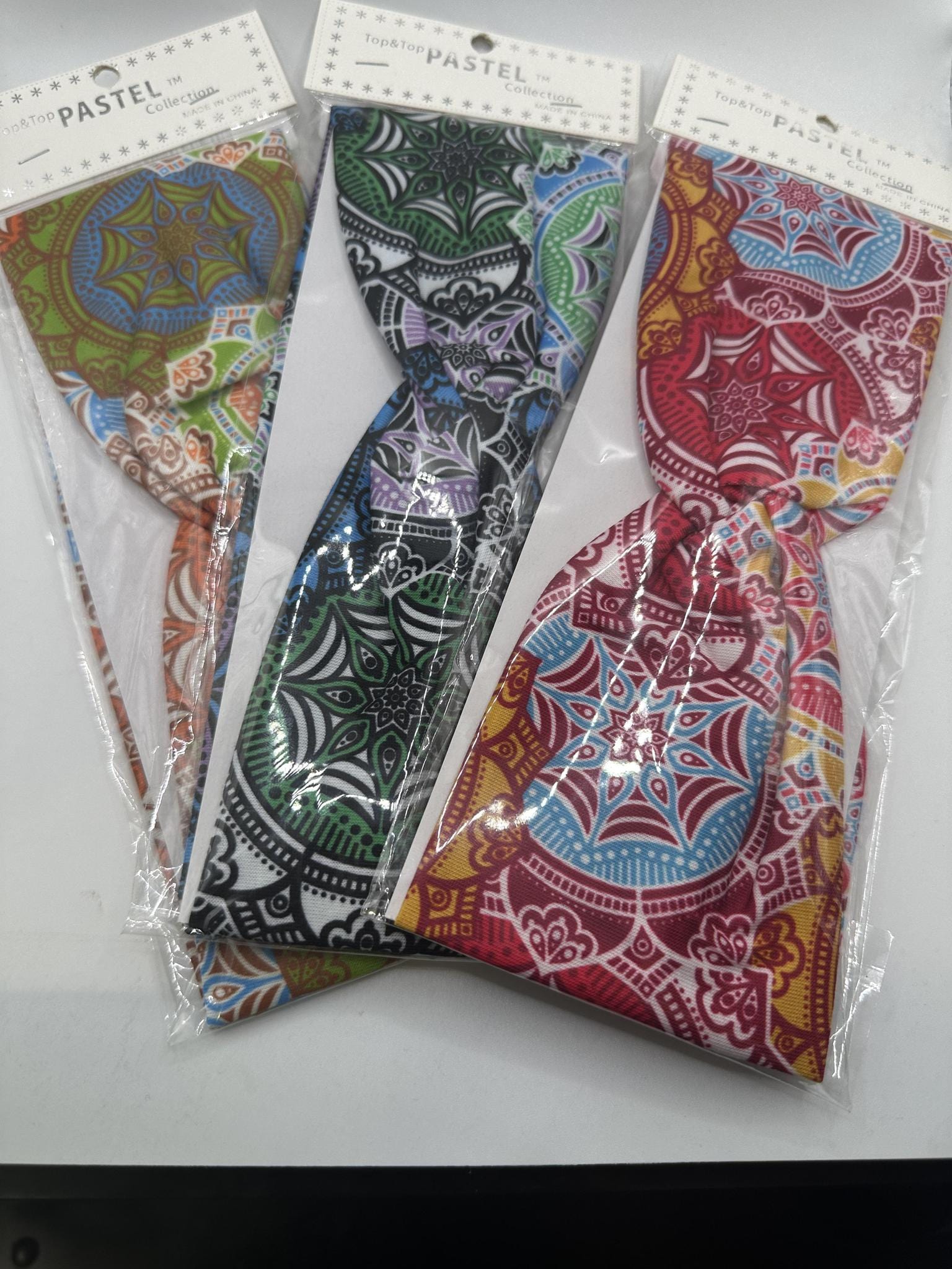 TOP & TOP PASTEL COLLECTION ASSORTED AFROCENTRIC PRINT HEADBAND