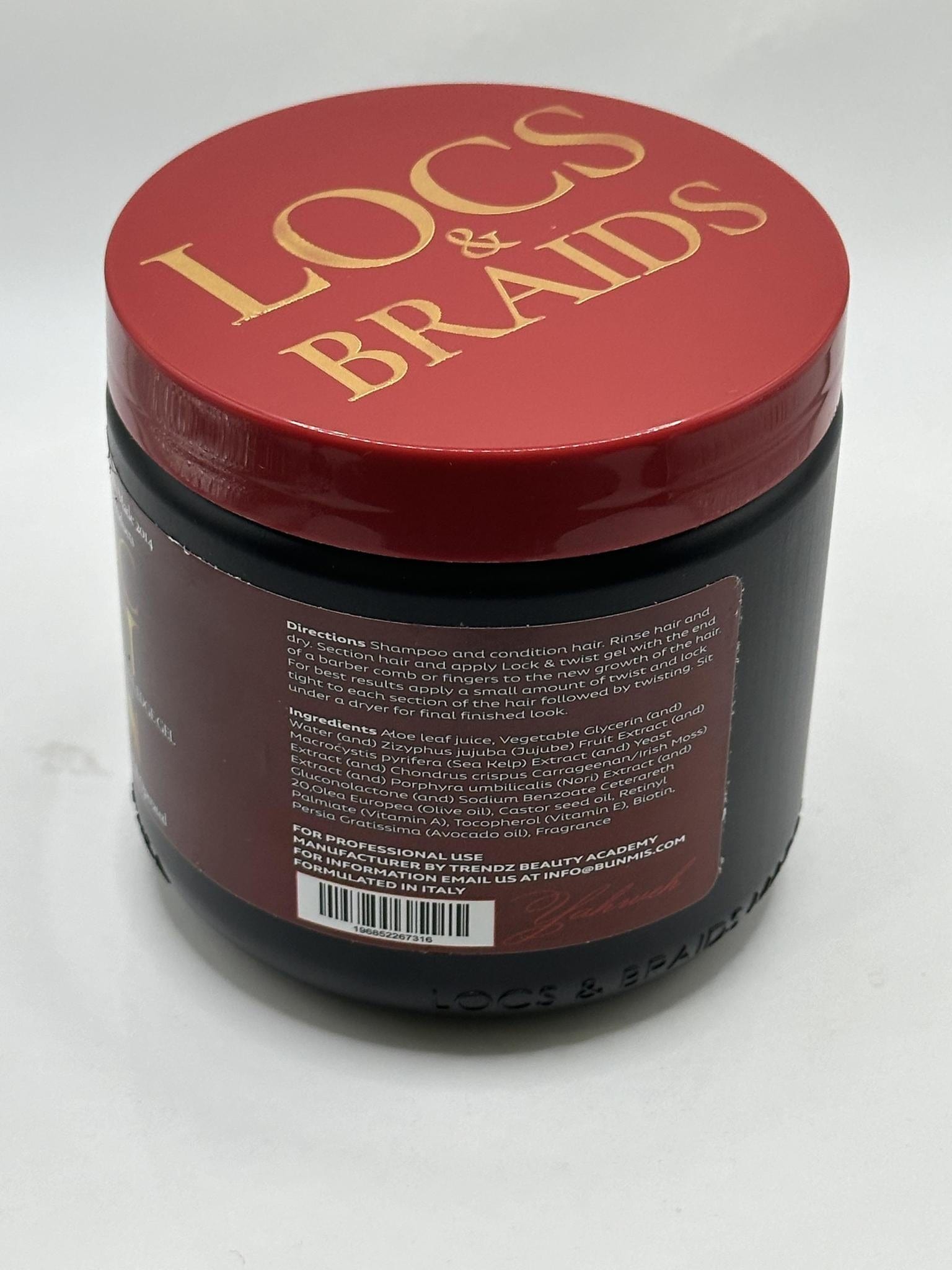 LOC N LOC TWISTS BRAIDS WAVE EDGE GEL EXTRA HOLD 16oz.