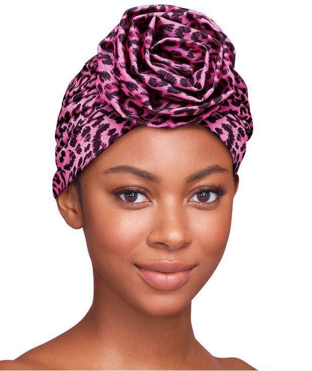 RED BY KISS PRE-TIED TOP KNOT TURBAN