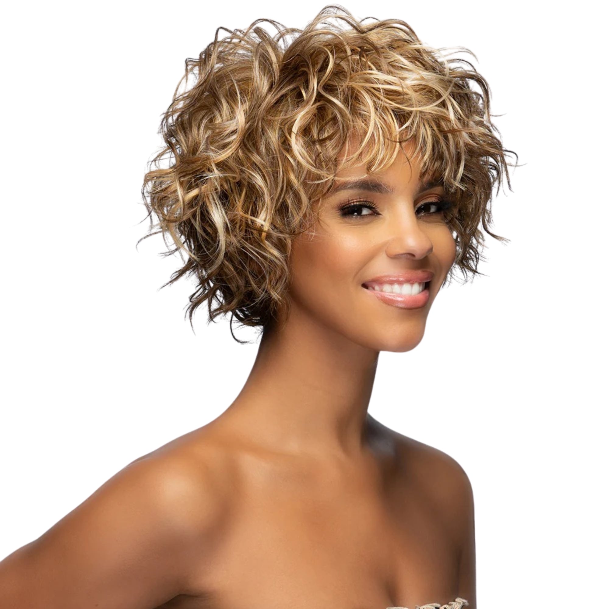 Loose Curl Short Style Wig: ELSIE