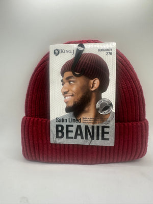 King. J Beanie- Satin Lined