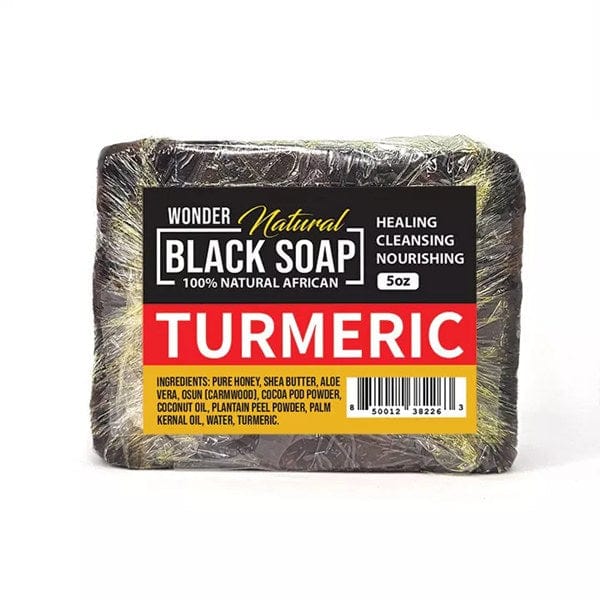 Wonderloc Natural Black Soap/Turmeric-5oz.