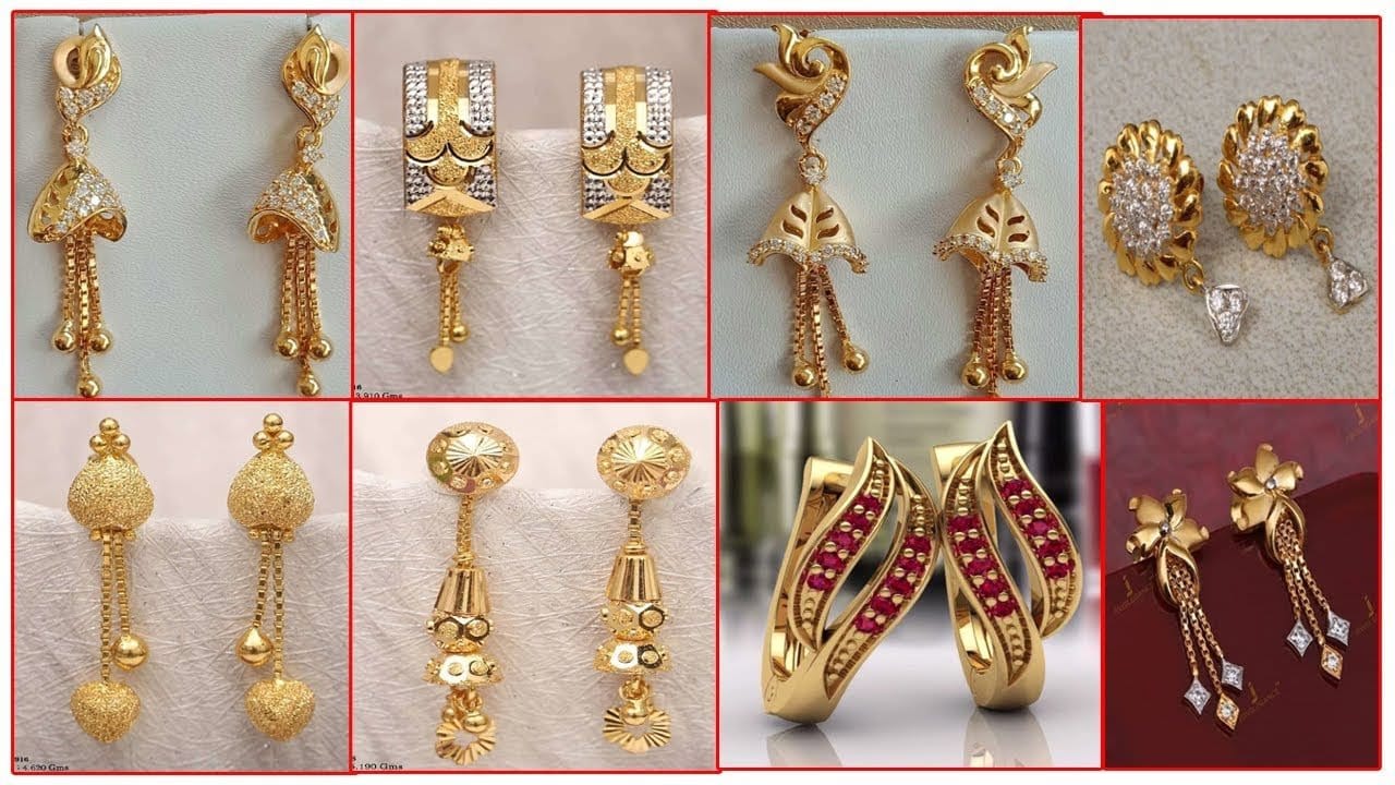 TOP& TOP JEWELRY EARRINGS (9 CM) GOLD