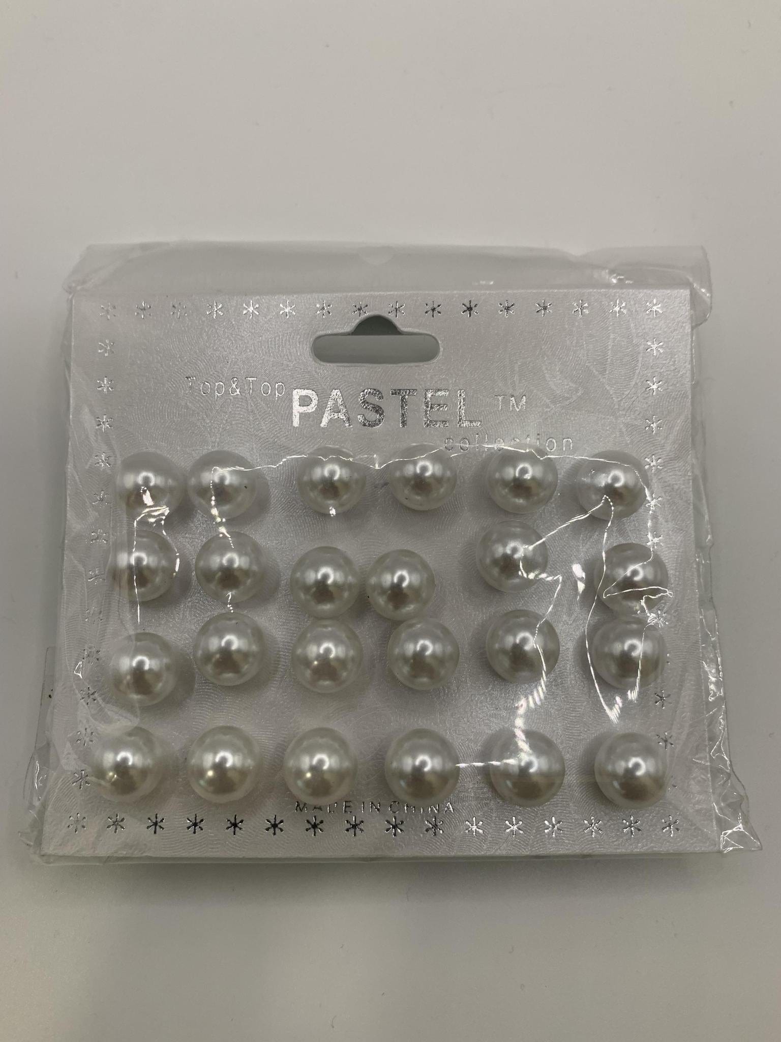 TOP & TOP PASTEL COLLECTION PEARL EARRINGS (12 PAIRS)