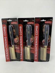 HOT & HOTTER STRAIGHTENING COMB MEDIUM CURVED TEETH #5503