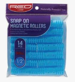 RED BY KISS SNAP ON MAGNETIC ROLLERS