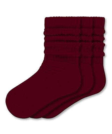 SLOUCH SOCKS BURGUNDY #17316-BURG