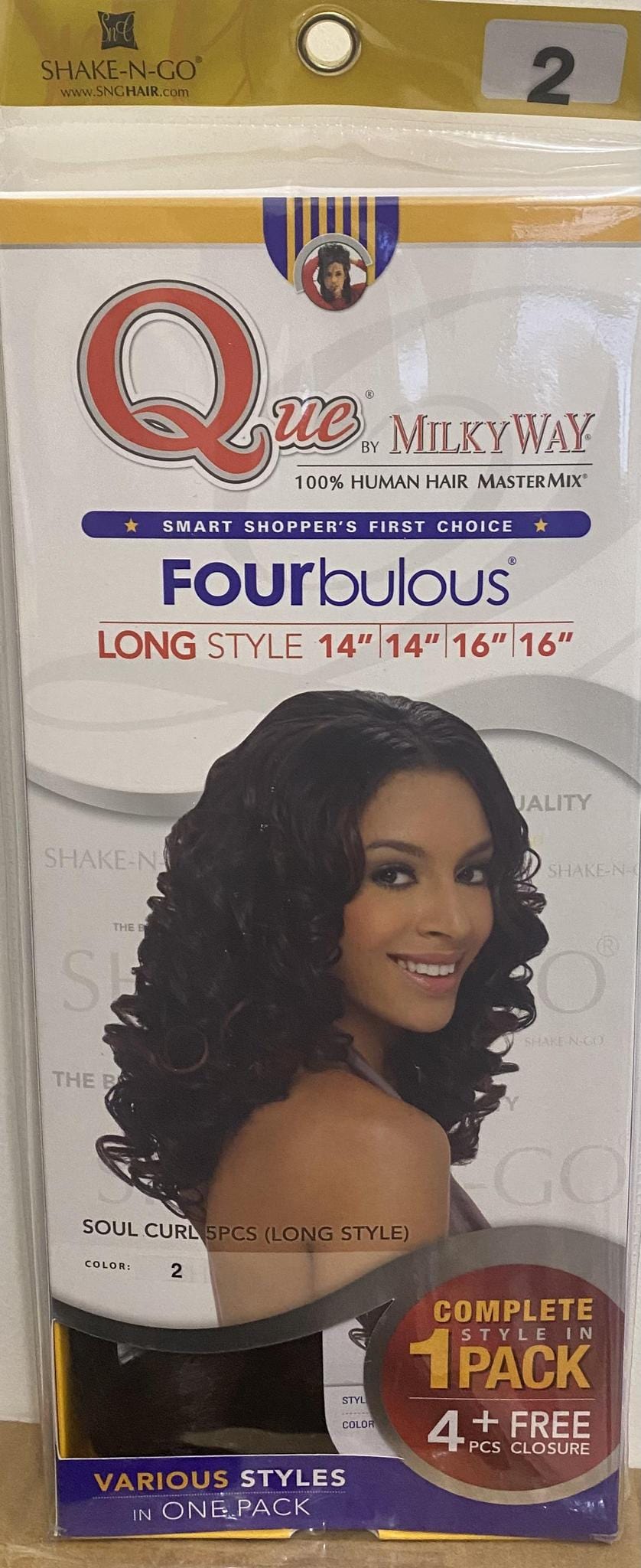 Shake -N-Go Milkway Mastermix Fourbulous Long Style- Color 2