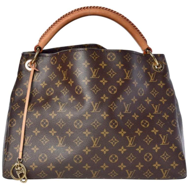 LOUIS VUITTON BROWN HOBO HANDBAG