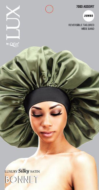LUX LUXURY SILKY SATIN BONNET JUMBO ASST #7003