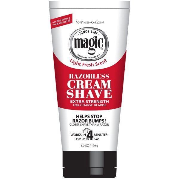 MAGIC RAZORLESS CREAM SHAVE EXTRA STRENGTH 6 oz.