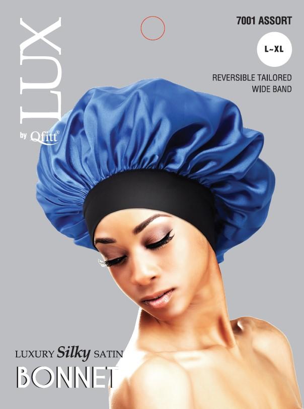 LUX LUXURY SILKY SATIN BONNET L-XL ASST #7001
