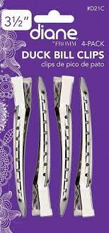 DIANE DUCK BILL CLIPS 4-PACK #D21C