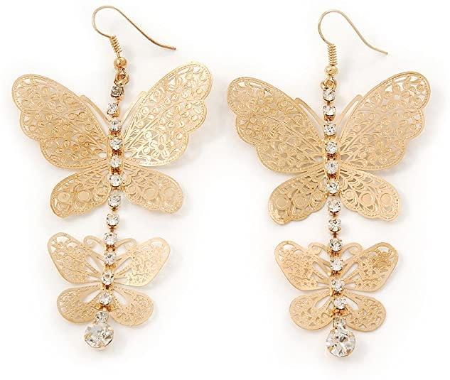 TOP& TOP JEWELRY EARRINGS (8 CM) GOLD