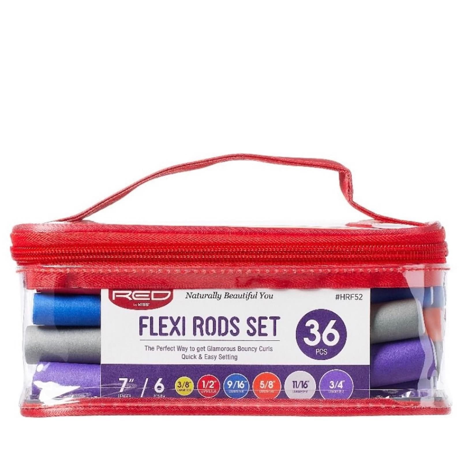 RED BY KISS FLEXI ROD SET- 7"/ 36 PIECES