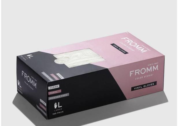 FROMM VINYL POWDER FREE GLOVES LARGE (100 PACK)