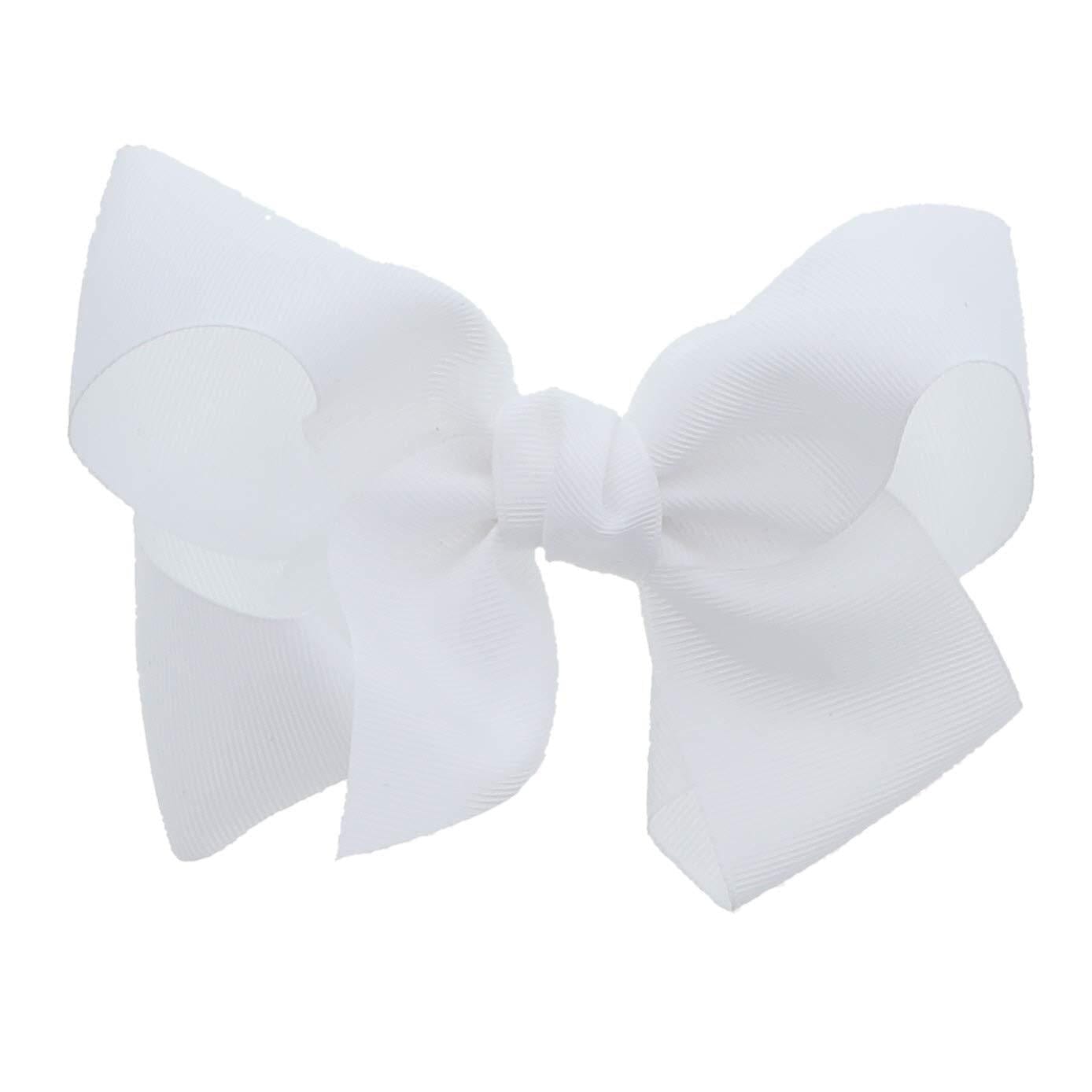 WHITE HAIR BOWS
