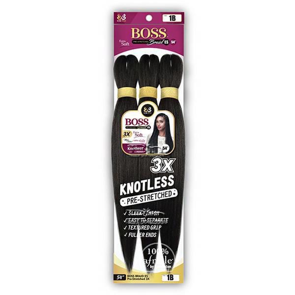 BOBBI BOSS 54" BOSS 3X KNOTLESS PRE-STRETCHED BRAID HAIR