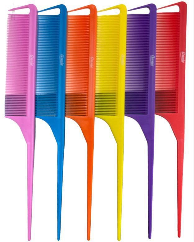 ANNIE RAT TAIL SECTION COMB ASST COLORS
