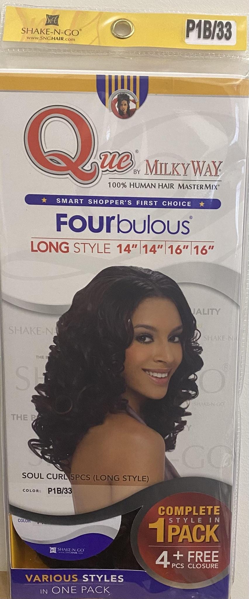 Shake -N-Go Milkway Mastermix Fourbulous - Long Style-Color P1B/33