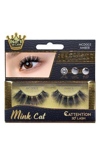 EBIN NY MINK CAT XL 100% REAL MINK LASH ATHENS #MCC003