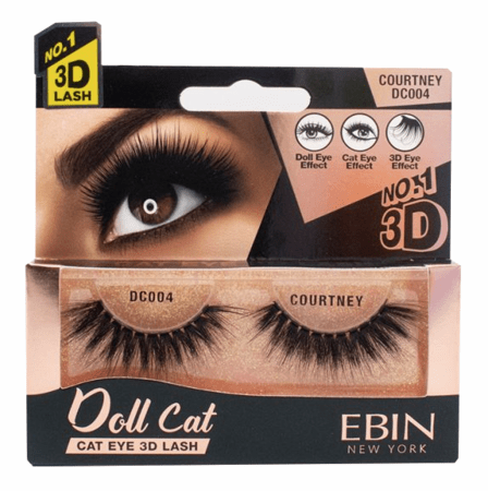 EBIN NY DOLL CAT 3D LASH #COURTNEY DC004