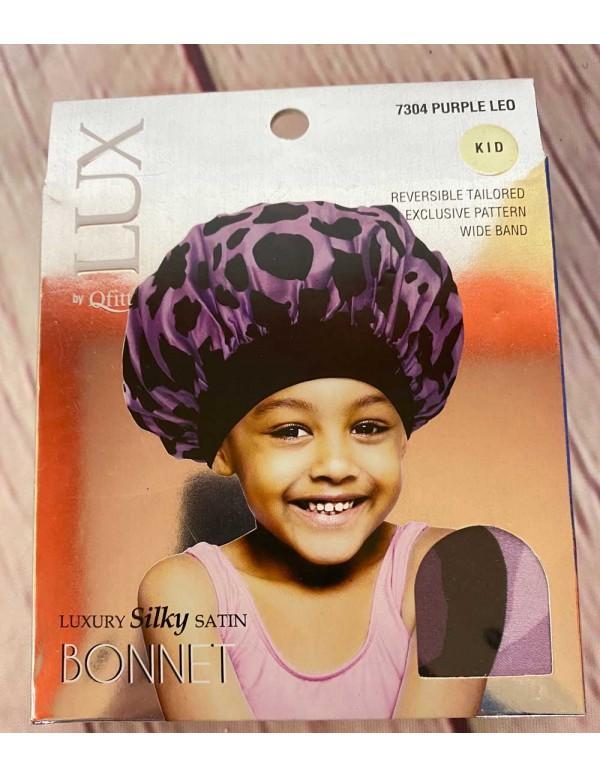 LUX KIDS SILKY SATIN BONNET ASST LEO #7304