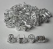 ANA BEAUTY FILIGREE TUBE W/RHINESTONES ASST COLORS 12mm
