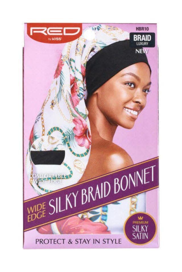 RED BY KISS WIDE EDGE SIKLY BRAID BONNET