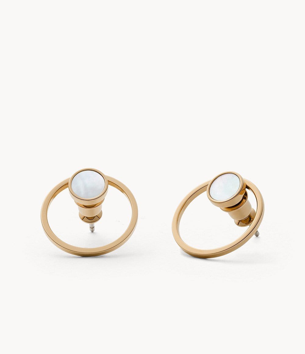 SNG GOLD CIRCLE EARRINGS #R-7120G