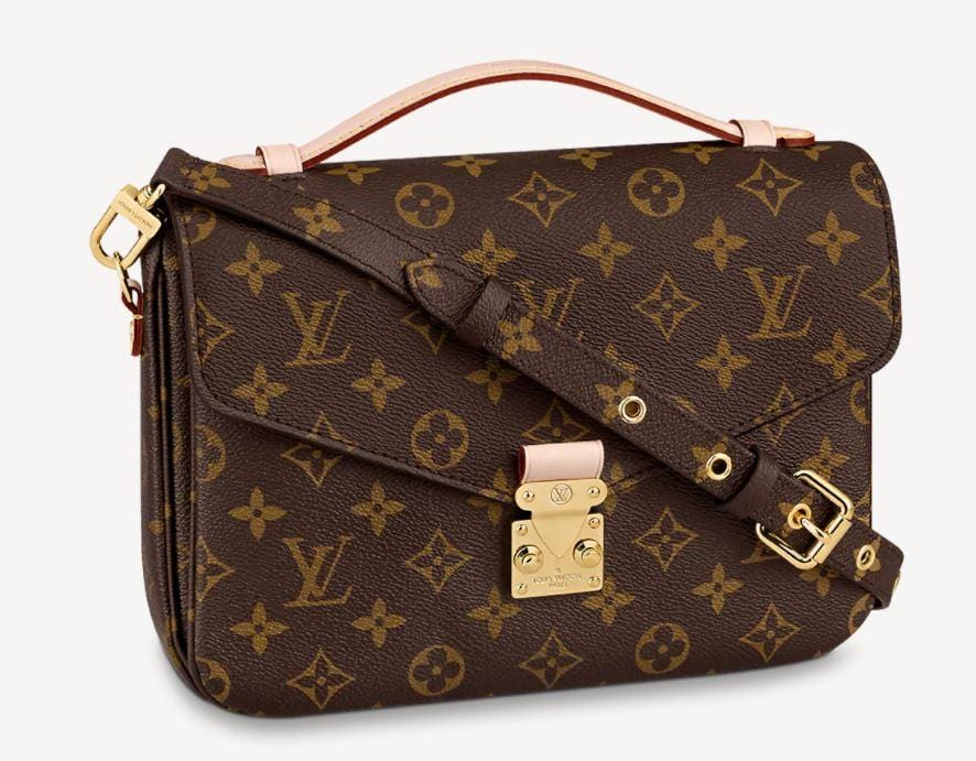 LOUIS VUITTON BROWN CROSS BODY HANDBAG