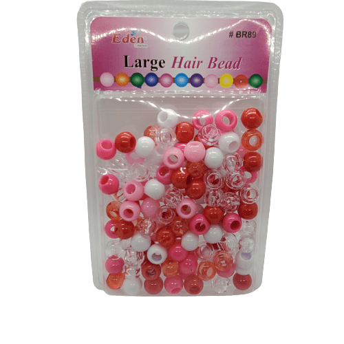 EDEN LARGE PINK MIX HAIR BEAD #BR89-PNK6