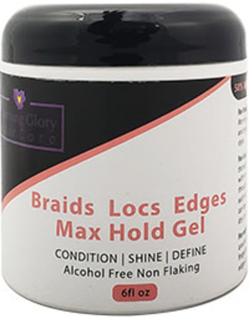 MORNING GLORY BRAIDS LOCS EDGES MAX HOLD GEL 6oz.
