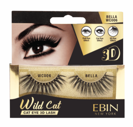 EBIN NY WILD CAT 3D LASH #BELLA WC006