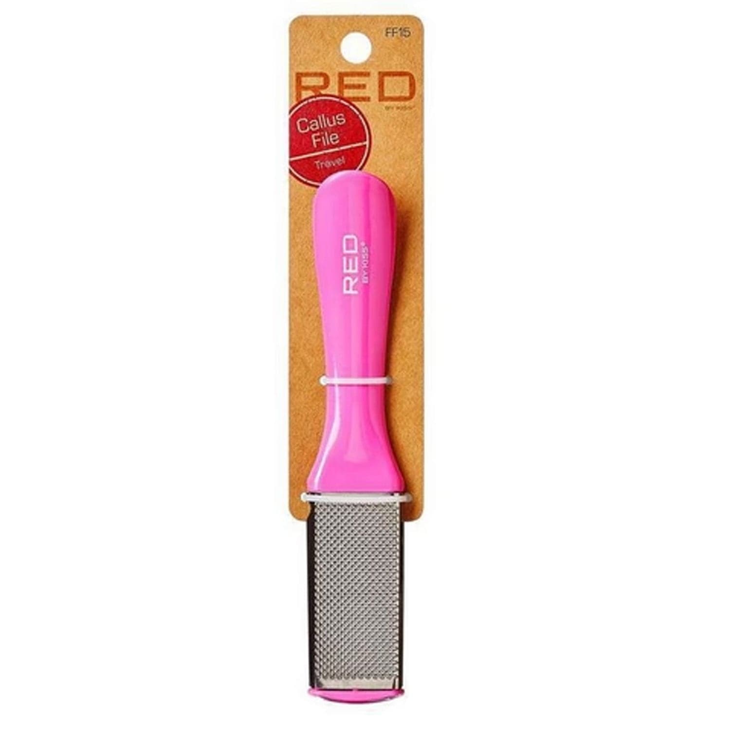 RED BY KISS CALLUS FILE TRAVEL PINK FF15